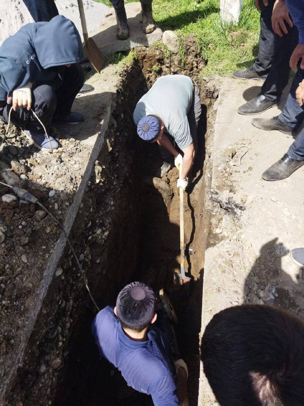 Новый водопровод в с.п.Экажево.