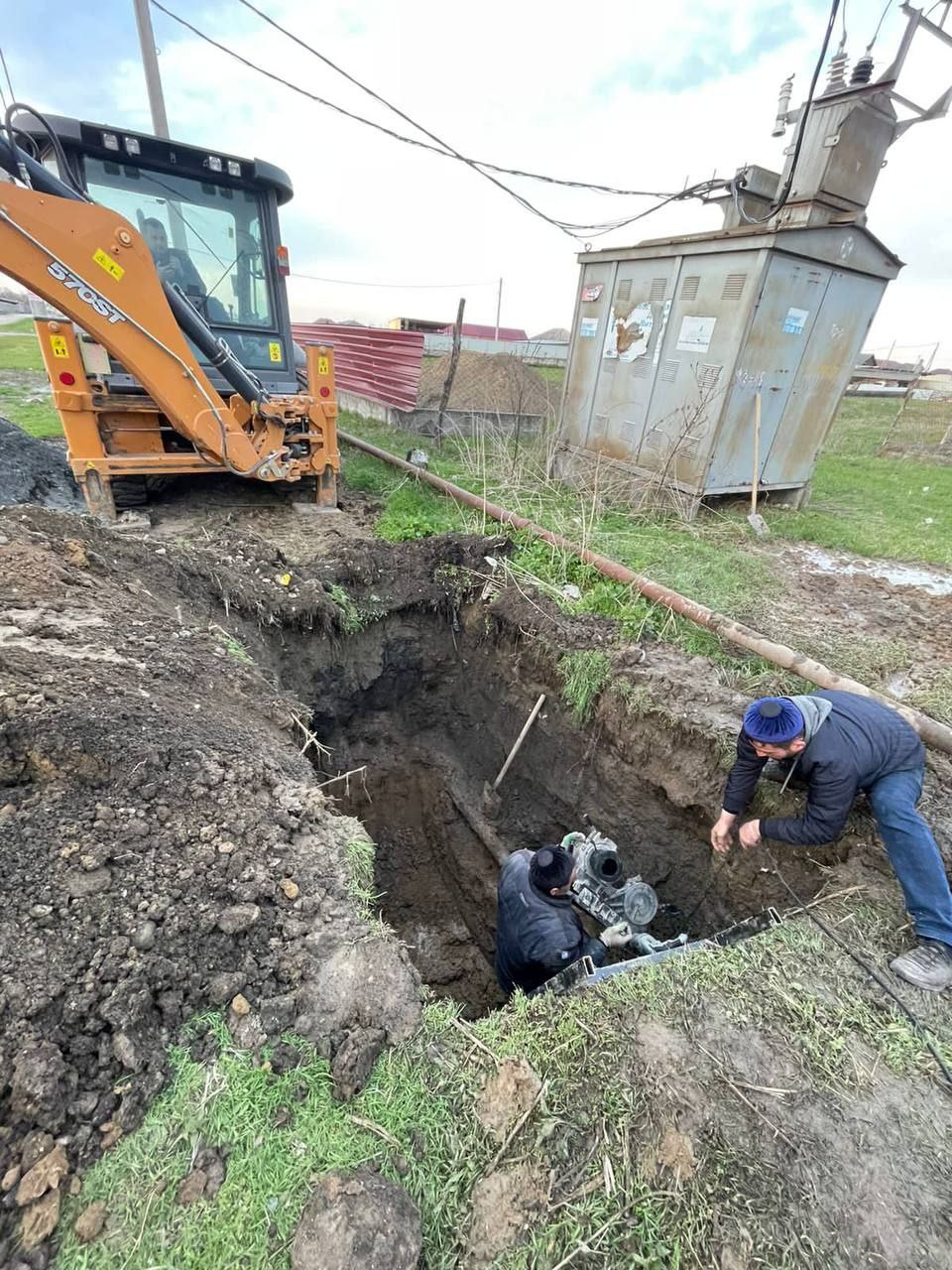 Ремонтные работы по восстановлению водоснабжения прошли в с.п. Долаково.