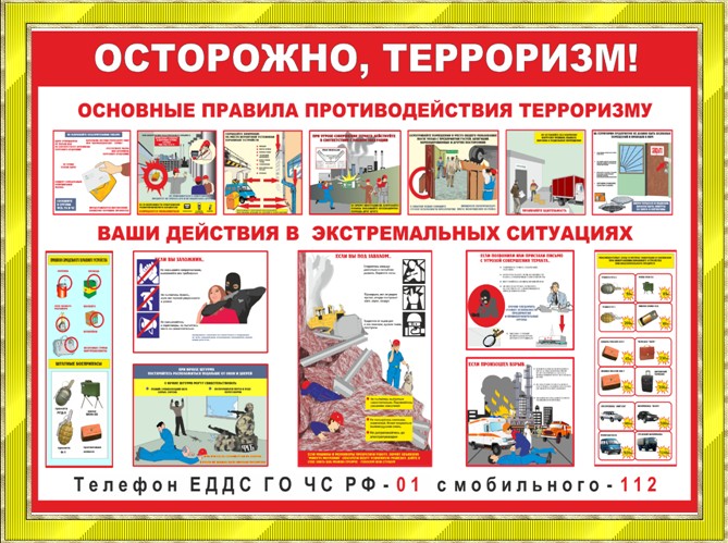 Правила поведения при террористическом акте. Правила поведения при террористическом акте.